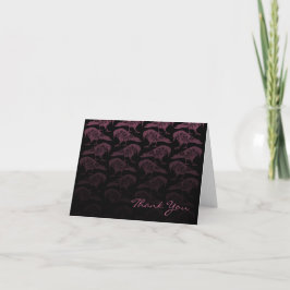 Raven Purple Gothic Casamento Agradecimento