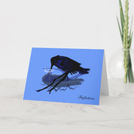 Raven Reflexões Cartão de Saudação