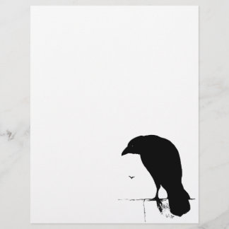 Raven Silhouette - Gótico Vintage Ravens & Crows