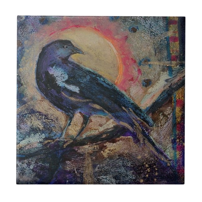 Raven Sun Art Maureen Girard Bird Messenger (Frente)