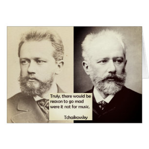 Razão do cartão de Tchaikovsky ir louco sem mús