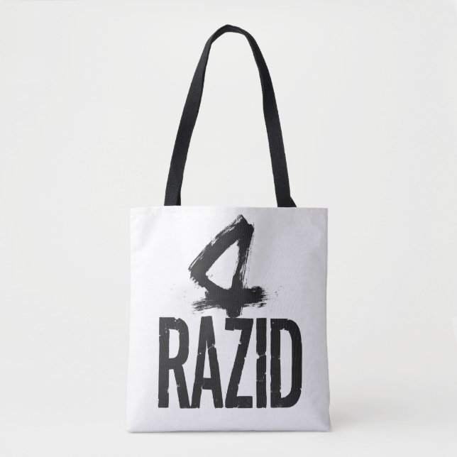 RAZID Minimal Brush Typography Tote Bag – Modern  (Frente)