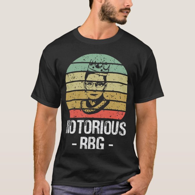 RBG notório - Camisa RGB, Ruth Bader Ginsburg (Frente)