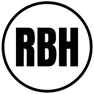 RBH - Adesivo redondo clássico com bordos