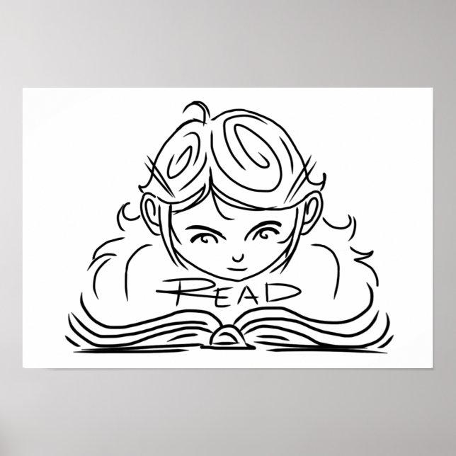 Reader Girl Poster (Frente)