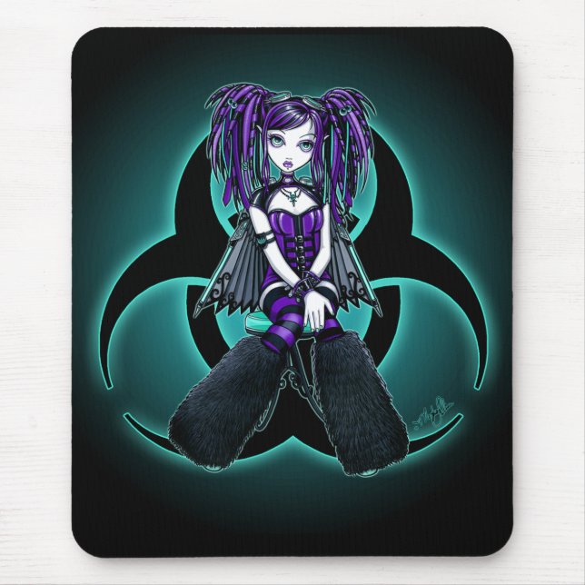 "Reagan" Cybergoth Mousepad feericamente (Frente)