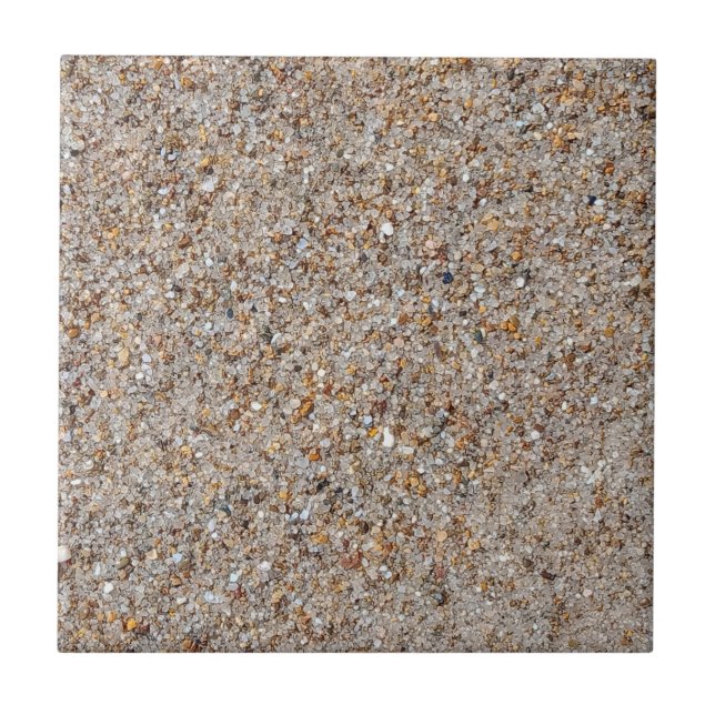 Real Beach Sand Grains - Azulejo cerâmico (Frente)