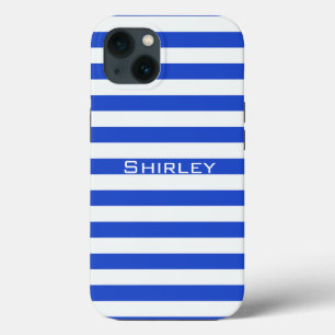 Real Blue Combination Stripes por Shirley Taylor