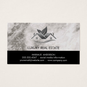 Real Estate Roof Top Marble   Logotipo moderno