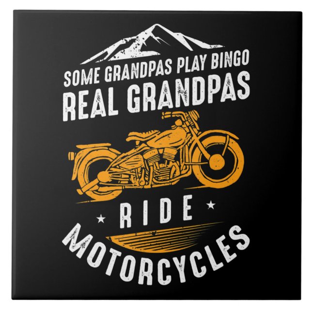 Real Grandpas Andam Motocicletas Presentes Para Bi (Frente)