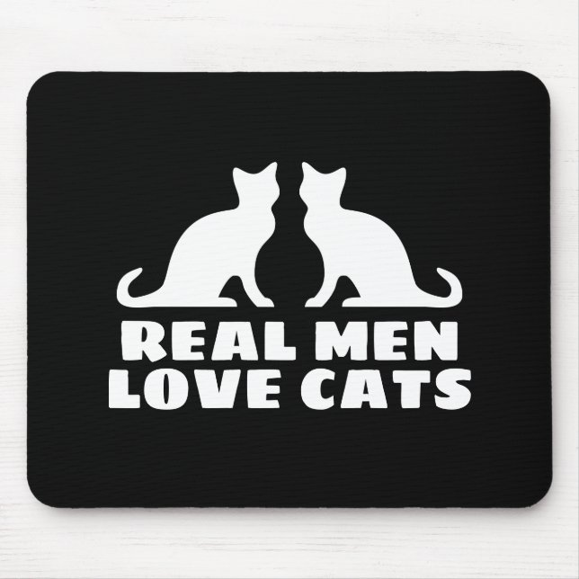 Real Men Love Gats é um mouse pad engraçado para o (Frente)
