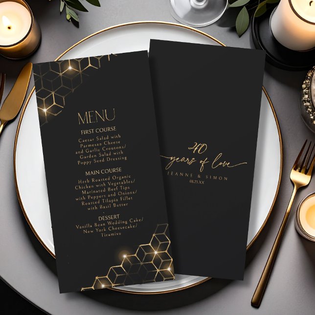 Realça a ID do menu Dourado do 40º aniversário1165 (Criador carregado)