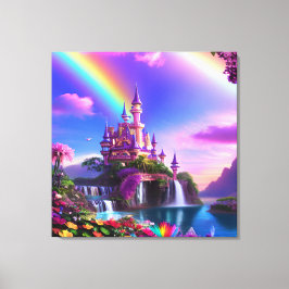 Realistic Magical Landscape Canvas Print
