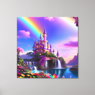 Realistic Magical Landscape Canvas Print