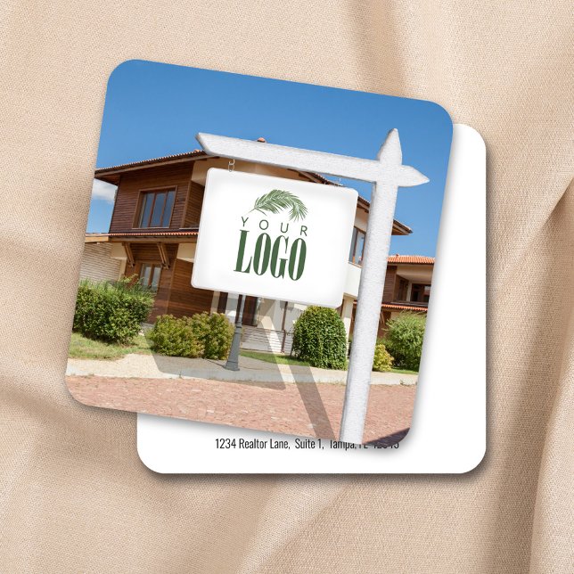 Realtor adicione seu Cartão de visita personalizad (Business card template for real estate agents. )