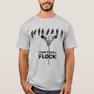 Rebanho de Pássaros - Camiseta Engraçada da Câmera