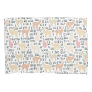 Rebanho do teste padrão das alpacas