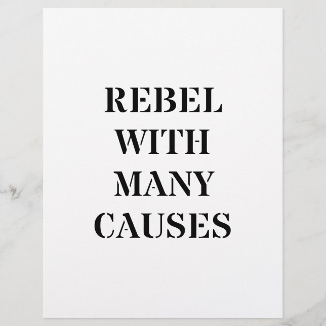 Rebelde Com Muitas Causas (Frente)