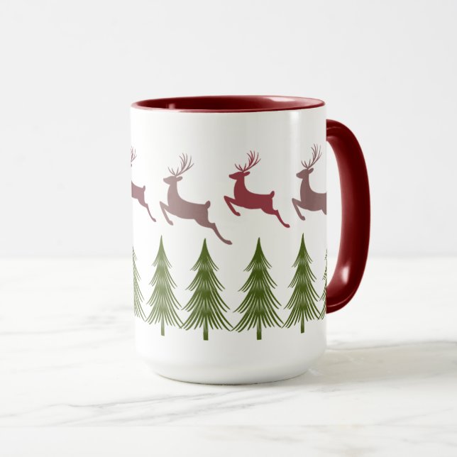 Rebelde Festivo e Caneca de Natal de Pine (Frente Esquerda)