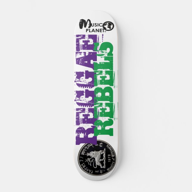 REBELDES DO REGGAE Skateboard (Frente)