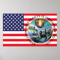 Rebelião de Posters de Sinalizador dos EUA
