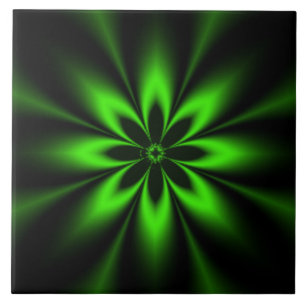 Rebentão de Flor Verde Fractal