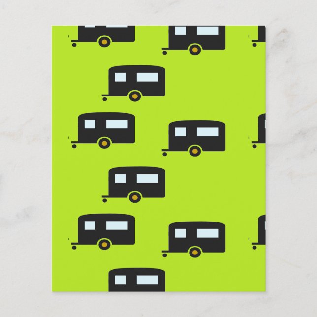 Reboques de camping no verde (Frente)