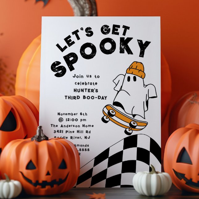 Receba o Convite de Aniversário do Fantasma Spooky (Criador carregado)