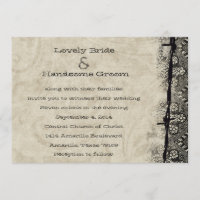 Recebendo o convite engatado do casamento do país