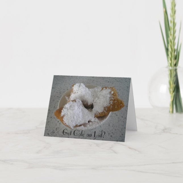 Recebi cartão de nota do Café au Lait (Frente)