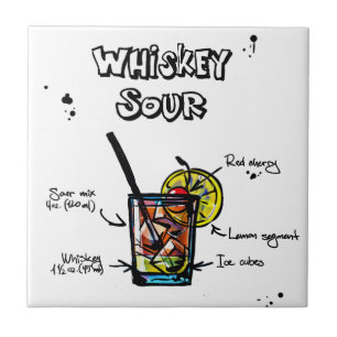 Receita ácida do cocktail do uísque