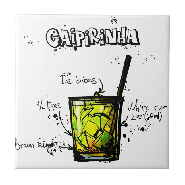 Receita Caipirinia do cocktail (Frente)