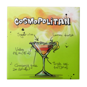 Receita cosmopolita - presente do cocktail