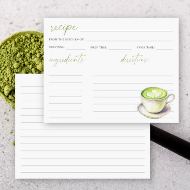 Receita de chá de noiva com xícara de matcha (Criador carregado)