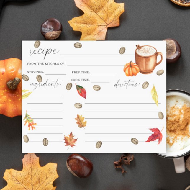 Receita de chá de panela de abóbora de aquarela (Criador carregado)