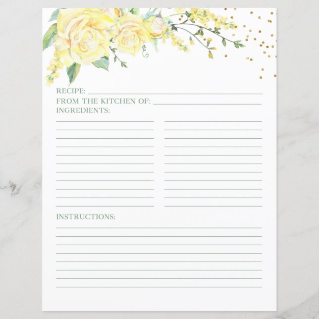 Receita de Chá de panela Floral Elegante Rosas Ama (Frente)