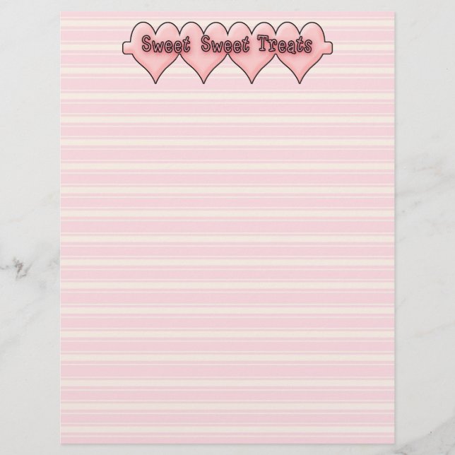 Receita de Doces Doces em Papel (Frente)