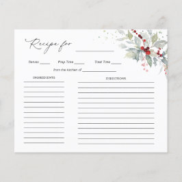 Receita de Folhagem Verde-Berries Vermelha-Noiva