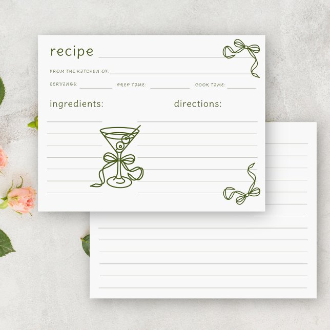receita de Martini Bridal desenhada à mão (Criador carregado)
