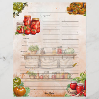 Receita de Página de Cheio de Colagem de Tomato