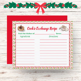 Receita de Troca de Biscoitos de Natal com Aquarel