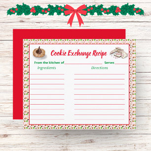 Receita de Troca de Cookies de Natal com Aquarela