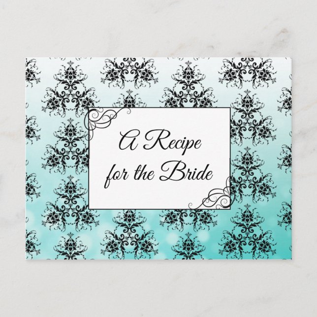 Receita do Cartão de Receita de Casamento de Noiva (Frente)