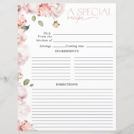 Receita do Chá de panela de Aquarela Floral Cor-de