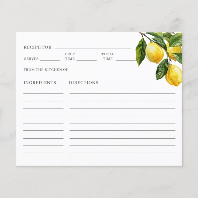 Receita do Chá de panela de limão mediterrânico (Frente)