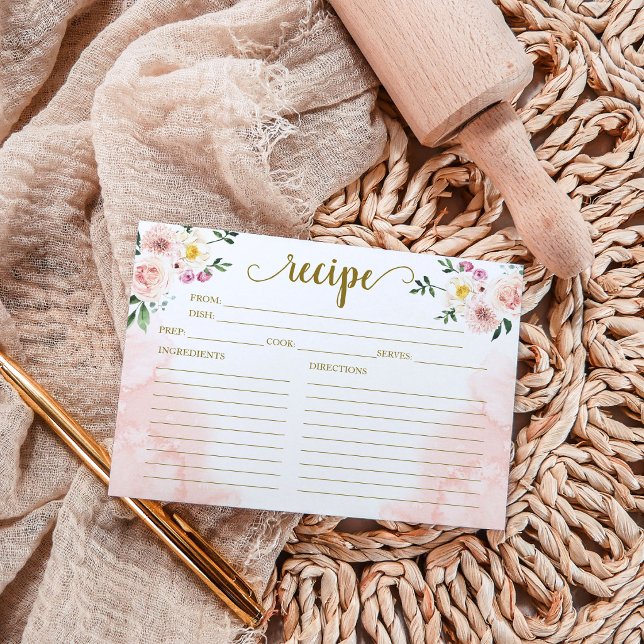 Receita do Chá de panela Dourado Floral rosa-Blush (Criador carregado)