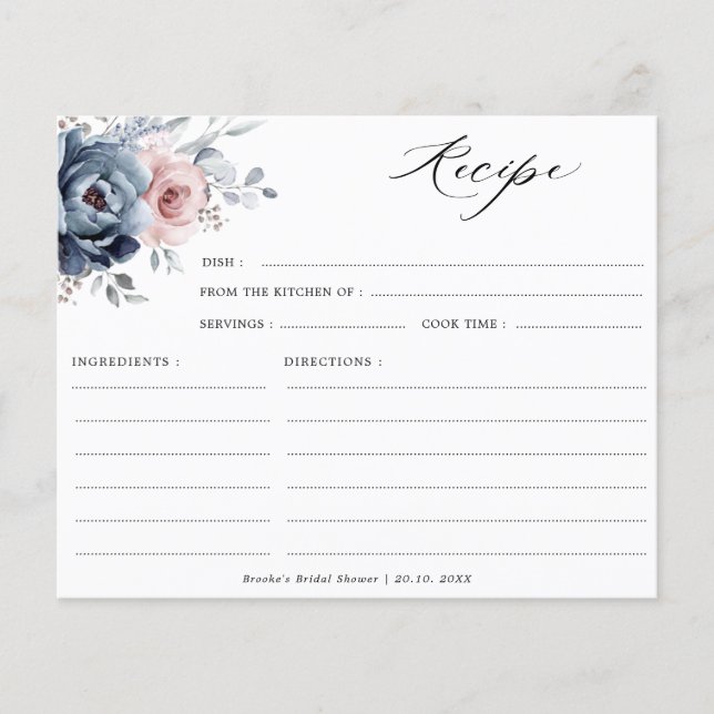 Receita do Chá de panela rosa Rosa azul-mave poeir (Frente)