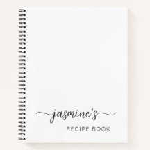 Receita do Livro de Receitas Girly Simple White Co