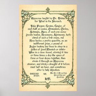 Receita Histórica do Vento no Estômago, Poster