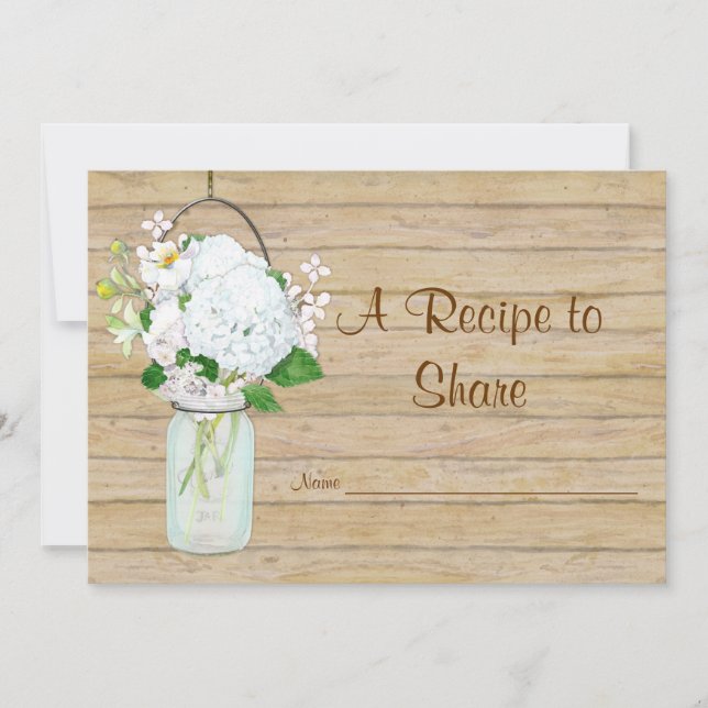 Receita Jarra de Pedra Rústica do Campo Hydrangea  (Frente)